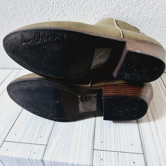 Sam Edelman Green Gray Ankle Booties- Girl's Size 4 - Picture 7 of 7